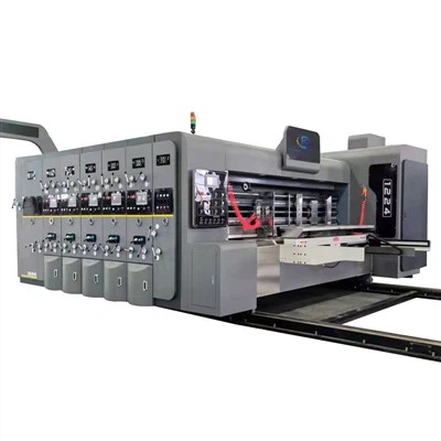 Leiðandi brún prentari Slotter Die Cutter Machine fyrir pizzakassa